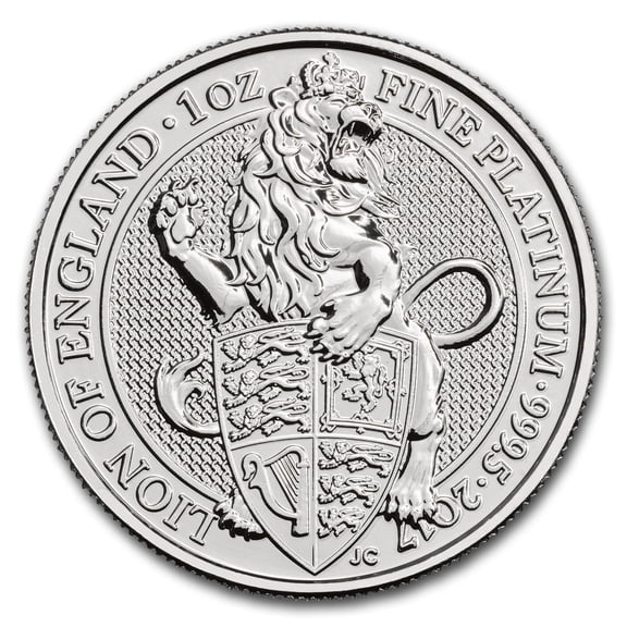 2017 Great Britain 1 oz Platinum Queen's Beasts The Lion