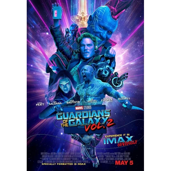 2017 Guardians Of The Galaxy Vol 2 Movie Poster Marvel Star Lord Groot UNFRAMED PAPER POSTER