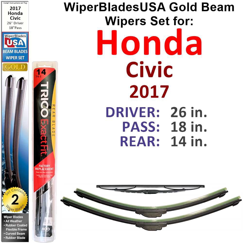 2017 Honda Civic Windshield Wipersnull