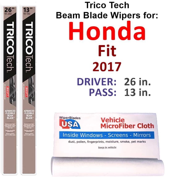 2017 Honda Fit Beam Blade Wipers (Set of 2)