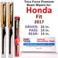 thumbnail image 1 of 2017 Honda Fit Performance Beam Wipers (Set of 3) w/Rear Wiper, 1 of 4