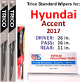 thumbnail image 1 of 2017 Hyundai Accent Wiper Blades (Set of 3) w/Rear Wiper, 1 of 3