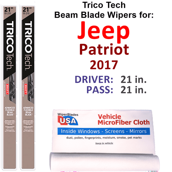 2017 Jeep Patriot Beam Blade Wipers (Set of 2)