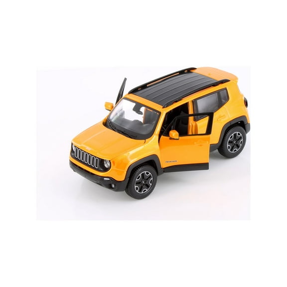 2017 Jeep Renegade SUV, Orange - Showcasts 37282 - 1/24 Scale Diecast Model Toy Car