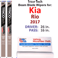 thumbnail image 1 of 2017 Kia Rio Beam Blade Wipers (Set of 2), 1 of 3