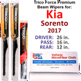 thumbnail image 1 of 2017 Kia Sorento Performance Beam Wipers (Set of 3) w/Rear Wiper, 1 of 3