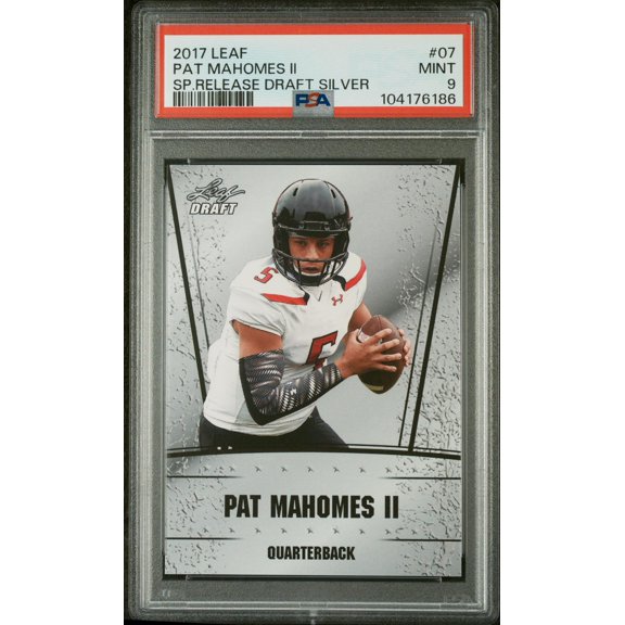 2017 Leaf Special Release Draft Silver Pat Mahomes II #07 PSA 9