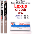 thumbnail image 1 of 2017 Lexus CT200h Beam Blade Wipers (Set of 2), 1 of 3