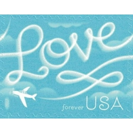 2017 Love Skywriting Wedding Sheet of 20 Forever Stamps Scott 5155