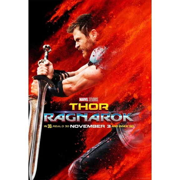 2017 Marvel Thor Ragnarok Movie Poster Avengers Hulk Loki God Of Thunder UNFRAMED PAPER POSTER