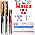 thumbnail image 1 of 2017 Mazda CX-3 Performance Beam Wipers (Set of 3) w/Rear Wiper, 1 of 3