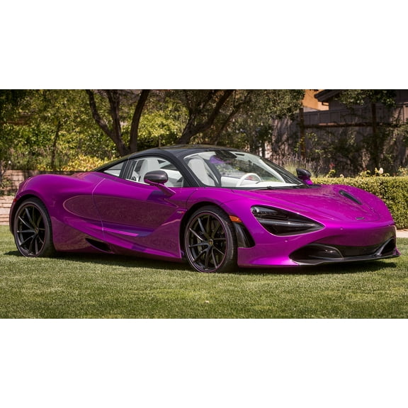 2017 McLaren 720S Fux Fuchsia by MSO US Car - 20x30 Inch Laminated Poster - Stunning Detail and Bold Colors