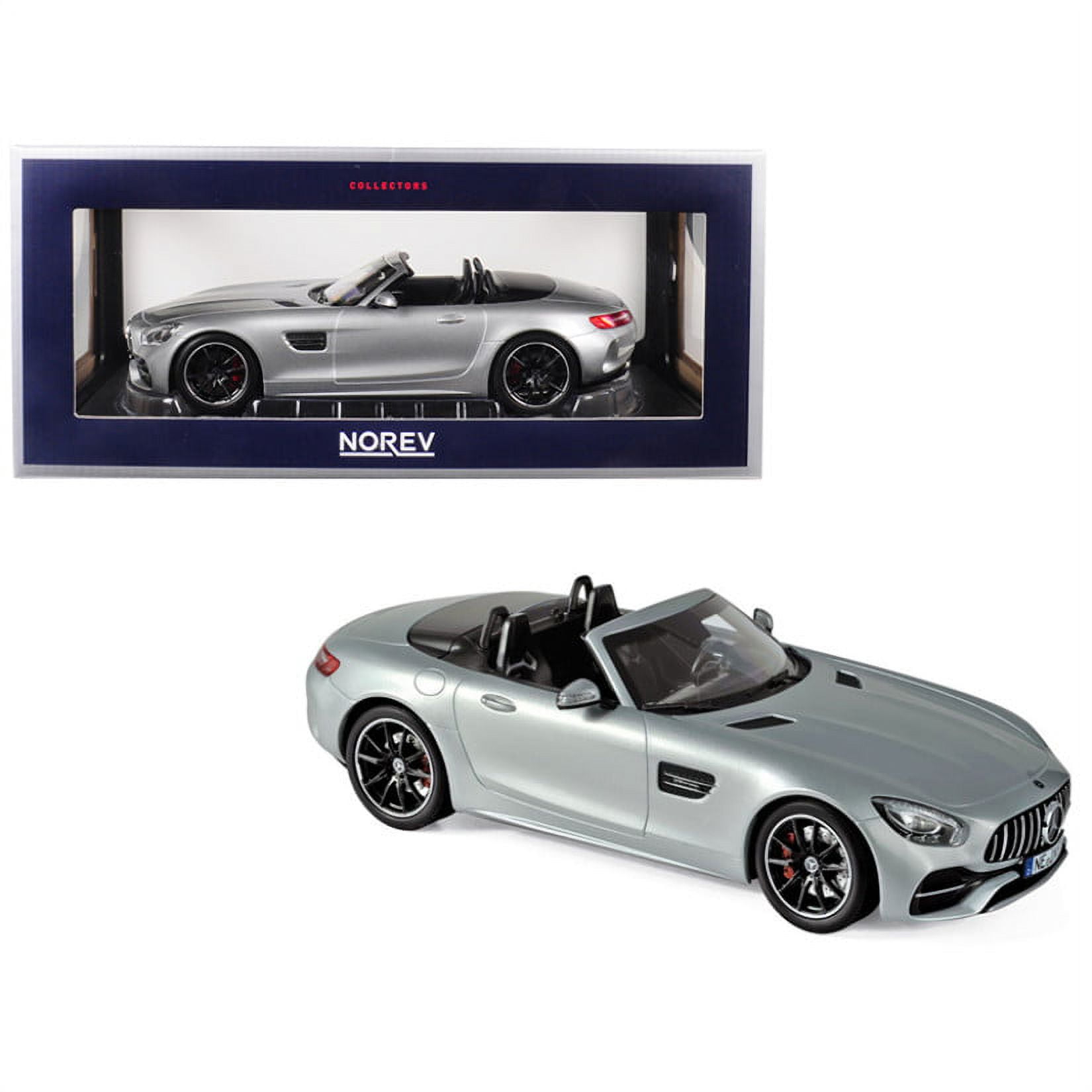 2017 Mercedes AMG GT C Roadster Silver Metallic 1/18 Diecast Model Car by  Norev - Walmart.com