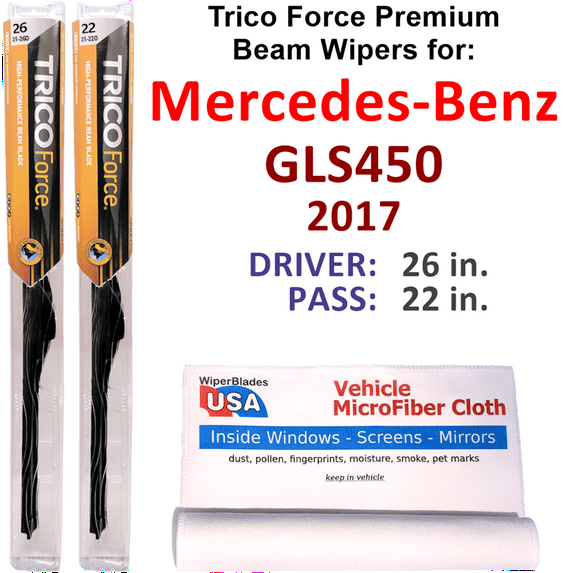 2017 Mercedes-Benz GLS450 Performance Beam Wipers (Set of 2)