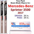 thumbnail image 1 of 2017 Mercedes-Benz Sprinter 3500 Beam Blade Wipers (Set of 2), 1 of 3