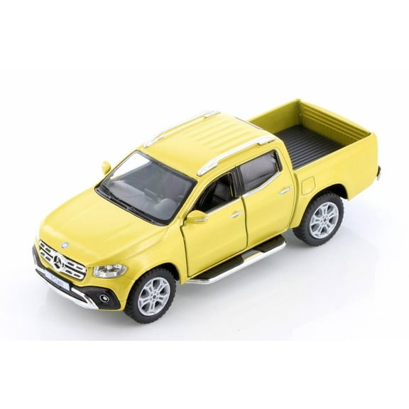 2017 Mercedes-Benz X-Class Double Cab Pickup Truck, Yellow - Kinsmart 5410D - 1/42 scale Diecast Model Toy Car (Brand New but NO BOX)