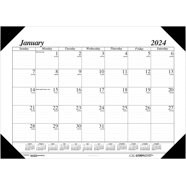 AT-A-GLANCE 2024 Monthly Desk Pad Calendar - 22" X 17", 100% Recycled Paper, January-December