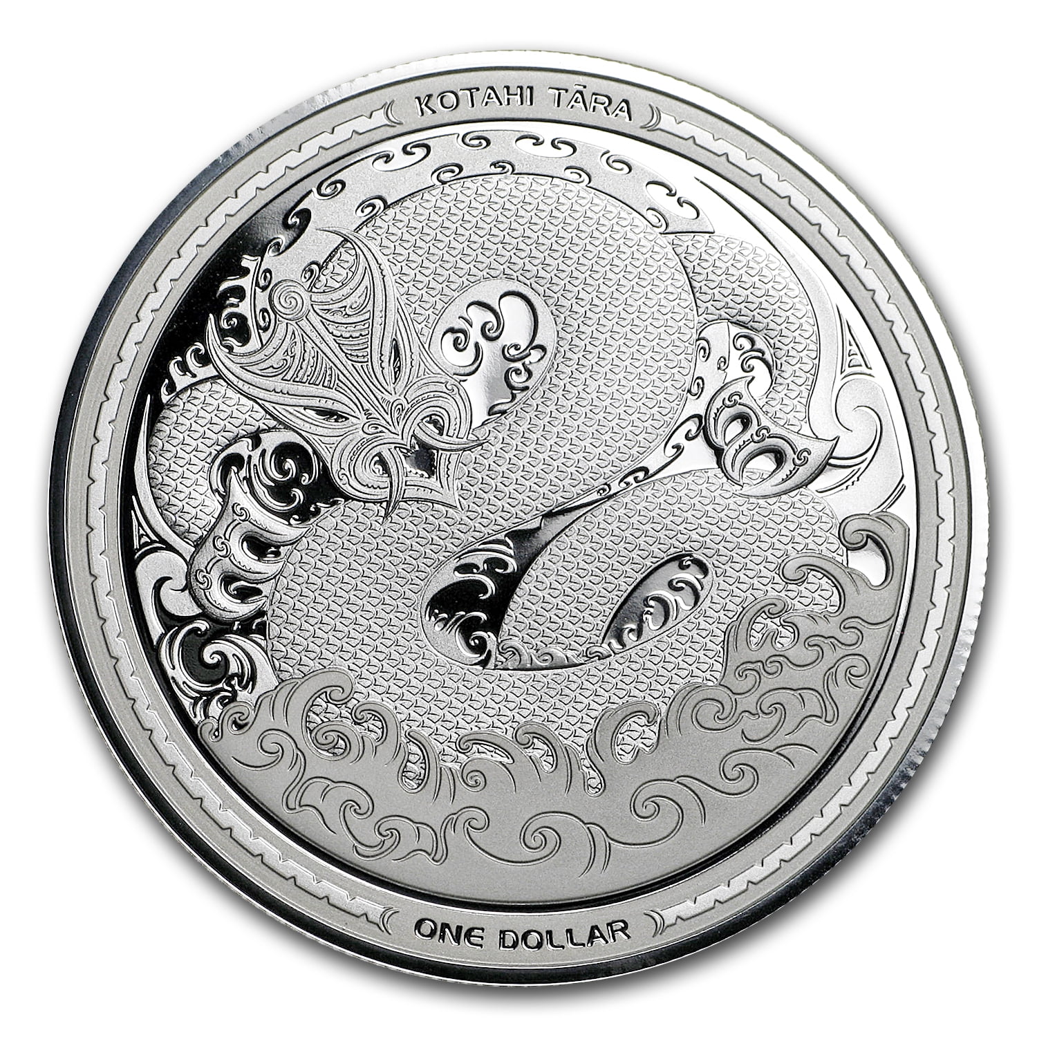 イヌヌワン 2017 New Zealand 1 oz Silver $1 Taniwha Proof Coin - Walmart.com