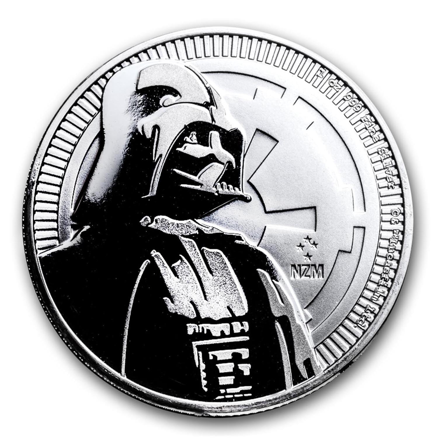 2017 Niue 1 oz Silver $2 Star Wars Darth Vader BU - Walmart.com