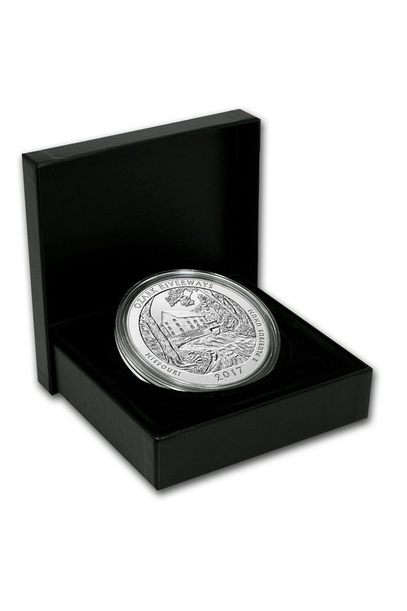 2017-P 5 oz Silver ATB Ozark Riverways (w/Box & COA)