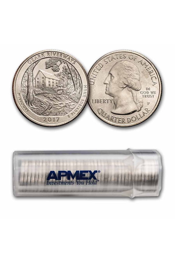 2017-P ATB Quarter Ozark Scenic Riverways 40-Coin Roll BU