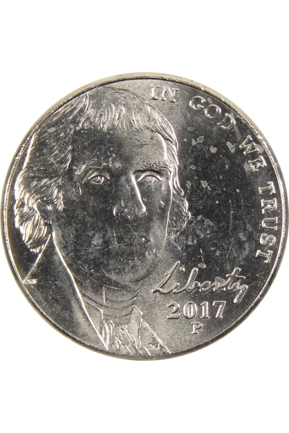 2017 P Jefferson Nickel BU Uncirculated 5c Coin