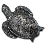 2017 Palau 45 gram Silver Antique Finish Sea Turtle