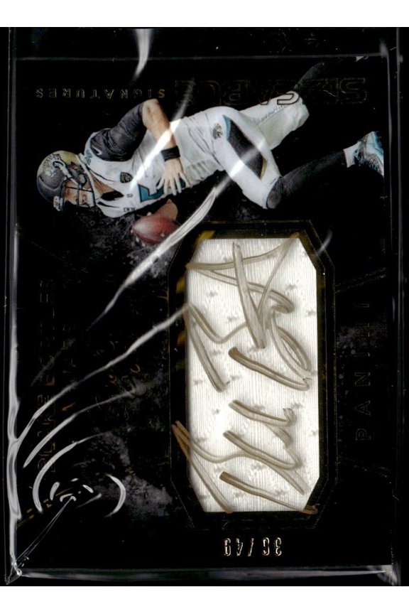 2017 Panini Black Gold Sizeable Signatures Blake Bortles SS-BB 00/00 Jersey Patch Autograph