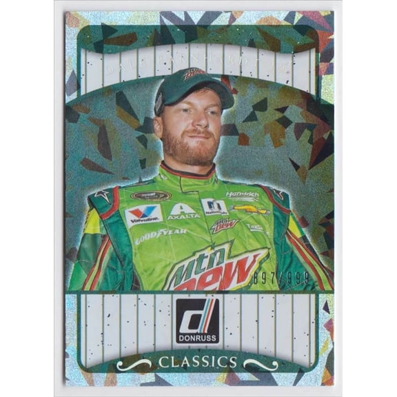 2017 Panini Donruss Classics Cracked Ice #C1 Cracked Ice Parallel Dale Earnhardt Jr NASCAR