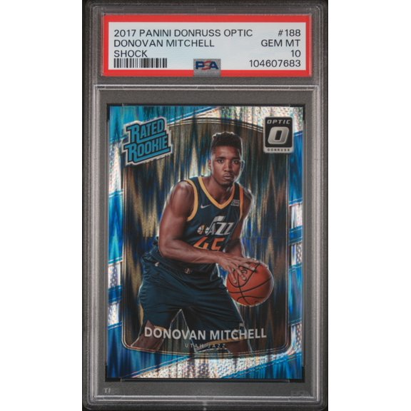 2017 Panini Donruss Optic Donovan Mitchell #188 Shock PSA 10