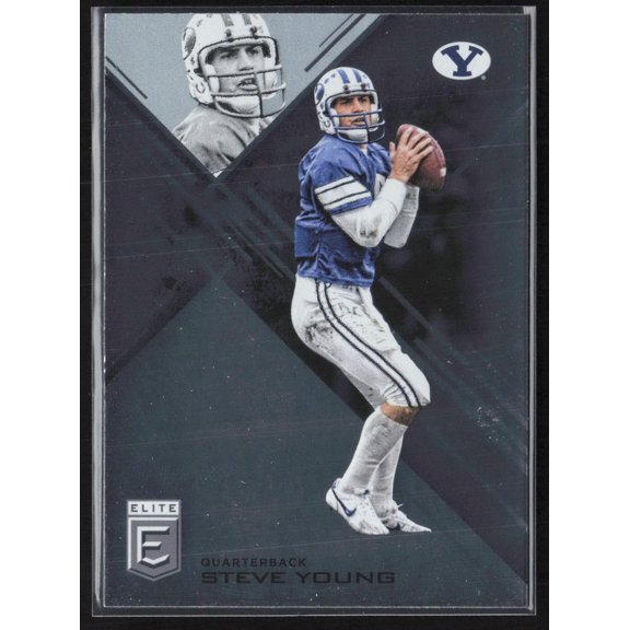 2017 Panini Elite Draft Picks Steve Young #89 BYU Cougars NFL FOOTBALL Trading Card