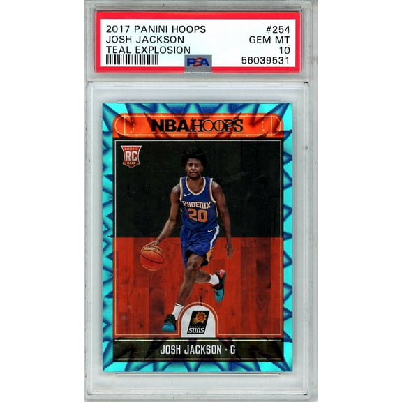 2017 Panini Hoops Josh Jackson #254 Teal Explosion Rookie PSA 10