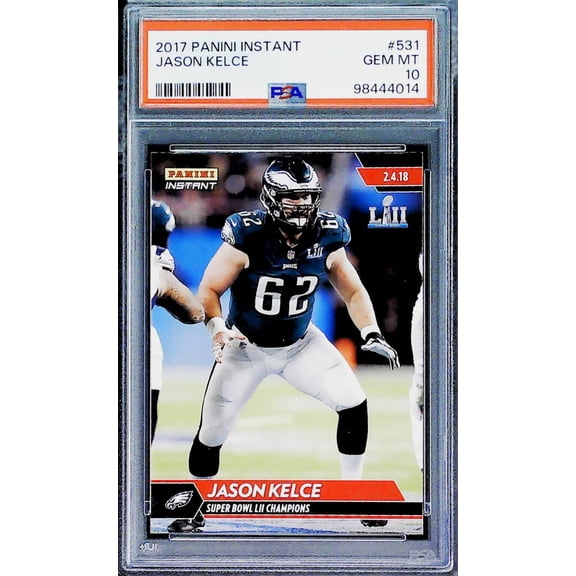 2017 Panini Instant Jason Kelce Philadelphia Eagles #531 POP 3 PSA 10 Gem Mint Trading Card SER:98444014
