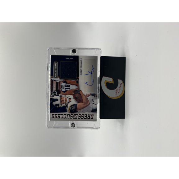 2017 Panini Rookies & Stars Dress for Success Cooper Kupp #DS-CK Memorabilia Los Angeles Rams NFL Autographed Football Trading Card