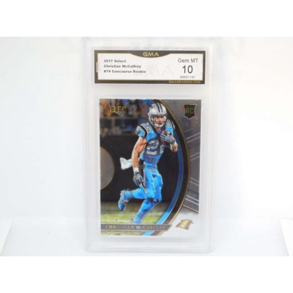 2017 Panini Select Concourse Rookie RC #74 Christian McCaffrey Carolina Panthers GMA 10 Serial Number May Vary