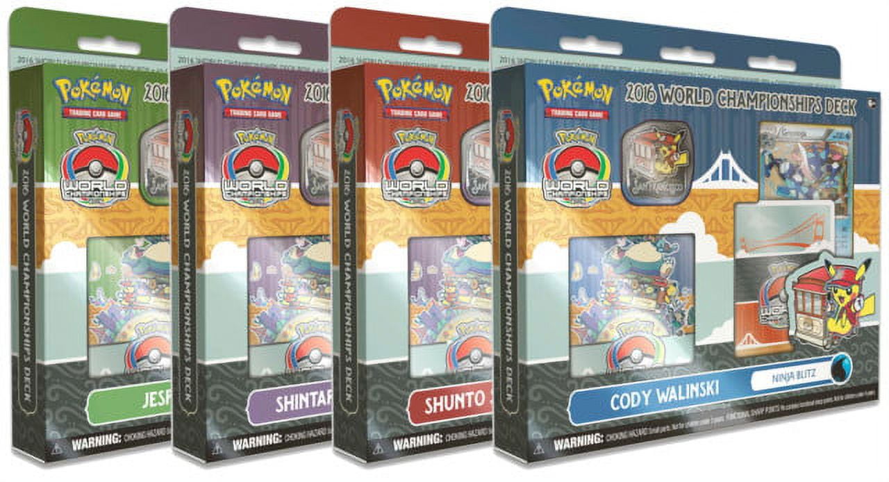  Pokemon 2017 WORLD CHAMPIONSHIP DECKS - BUNDLE OF 4 : Toys &  Games