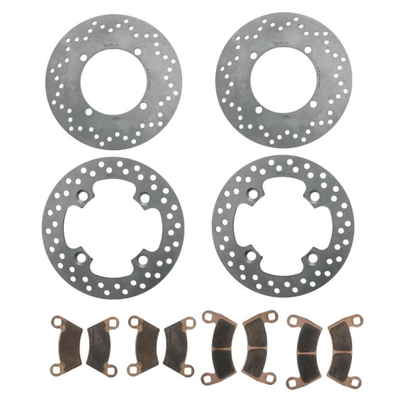 2017 Polaris Ranger XP 1000 EPS Front & Rear Brake Rotors & MudRat Brake Pads