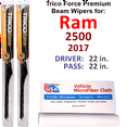 thumbnail image 1 of 2017 Ram 2500 Performance Beam Wipers (Set of 2), 1 of 3