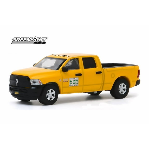 2017 Ram 2500 Pick Up Truck, Yellow - Greenlight 30173/48 - 1/64 scale Diecast Model Toy Car