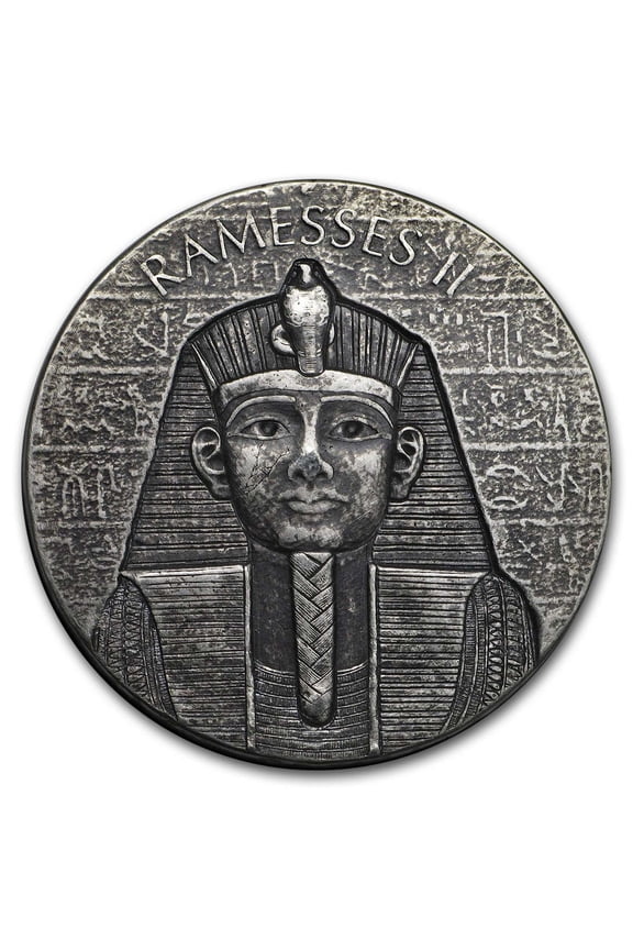 2017 Republic of Chad 2 oz Silver Ramesses II
