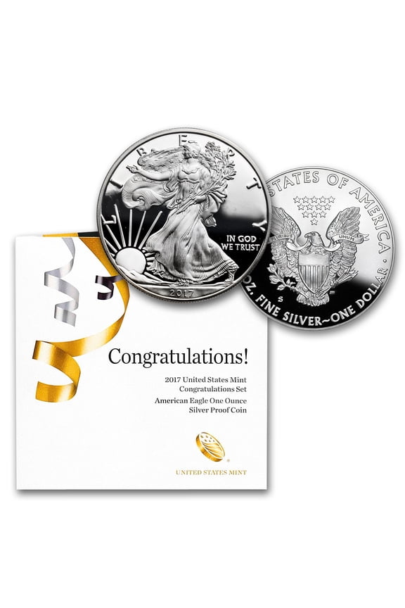 2017-S 1 oz Proof American Silver Eagle (Congratulations Set)