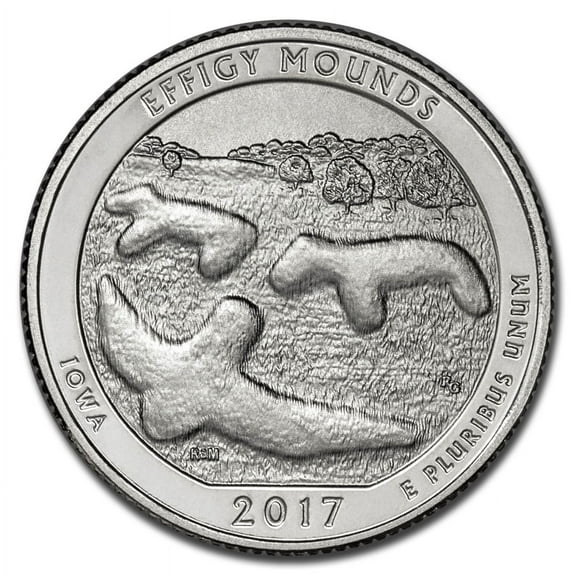 2017-S ATB Quarter Effigy Mounds Monument BU (Enhanced Finish)