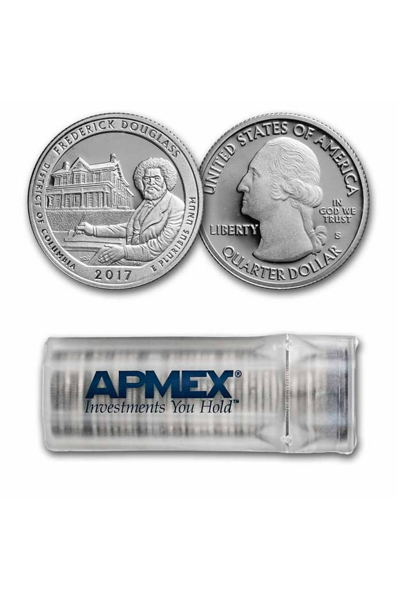2017-S ATB Quarter Frederick Douglass 40-Coin Roll Proof (Silver)
