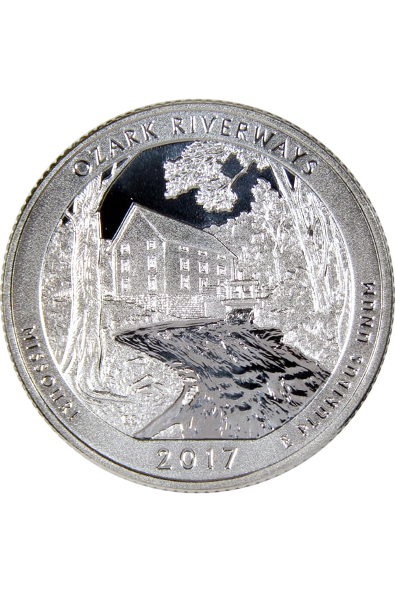 2017 S Ozark National Scenic Riverways Quarter Silver Proof 25c Coin
