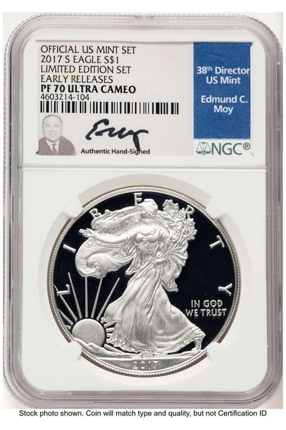 2017-S S$1 American Silver Eagle Coin NGC MS70, Limited Edition, Proof Set, First Strike - HAT772045219