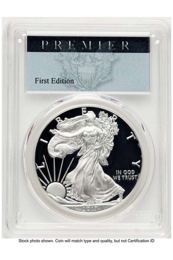 2017-S S$1 American Silver Eagle Coin PCGS MS70, Congratulations Set, First Strike - HAT782578021