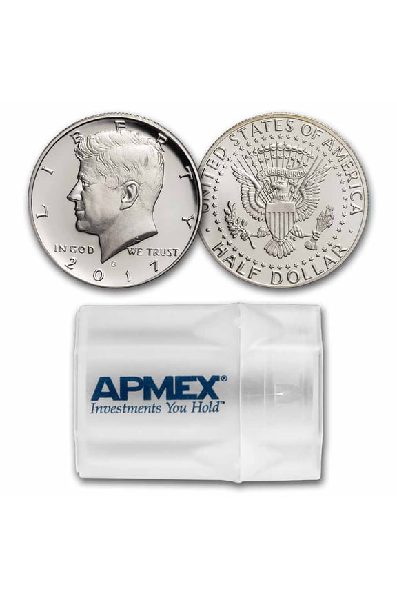 2017-S Silver Kennedy Half Dollar 20-Coin Roll Proof