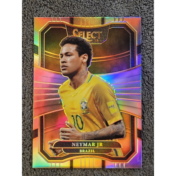 2017 Panini Select Prizm Silver Neymar Jr Brazil #70 Soccer Card