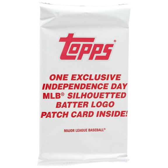 2017 Series 2 Baseball One Exclusive Indepentence Day MLB Silhouetted Batter Logo Patch Card