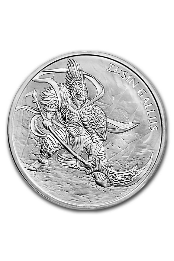 2017 South Korea 1 oz Silver ZI:SIN Gallus BU